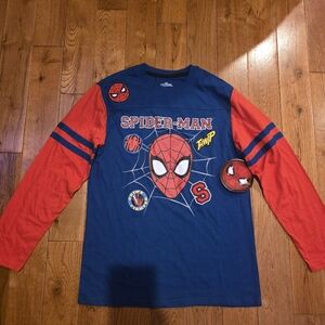 Marvel Spider-Man Blue and Red Kids Shirt